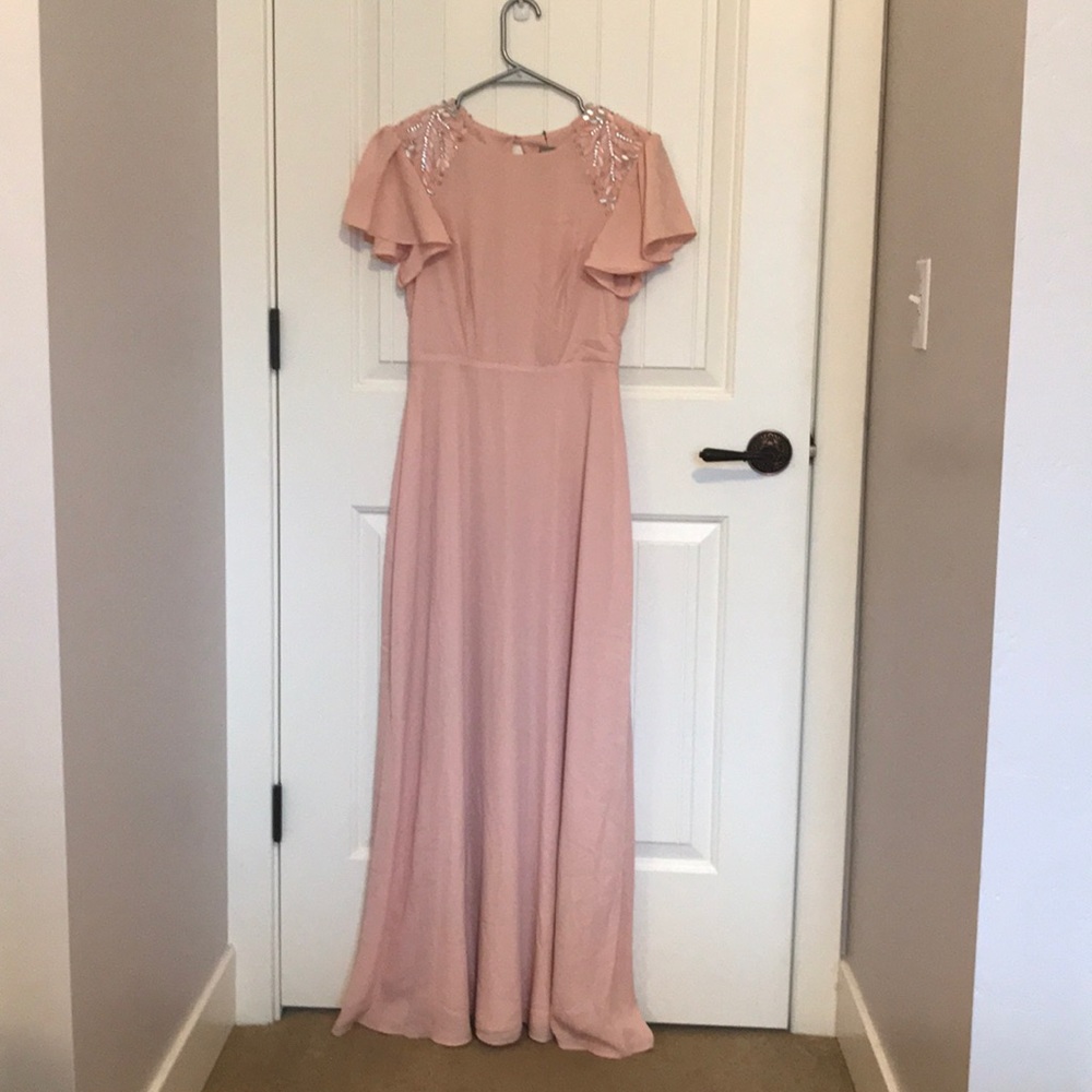 pink prom dress
